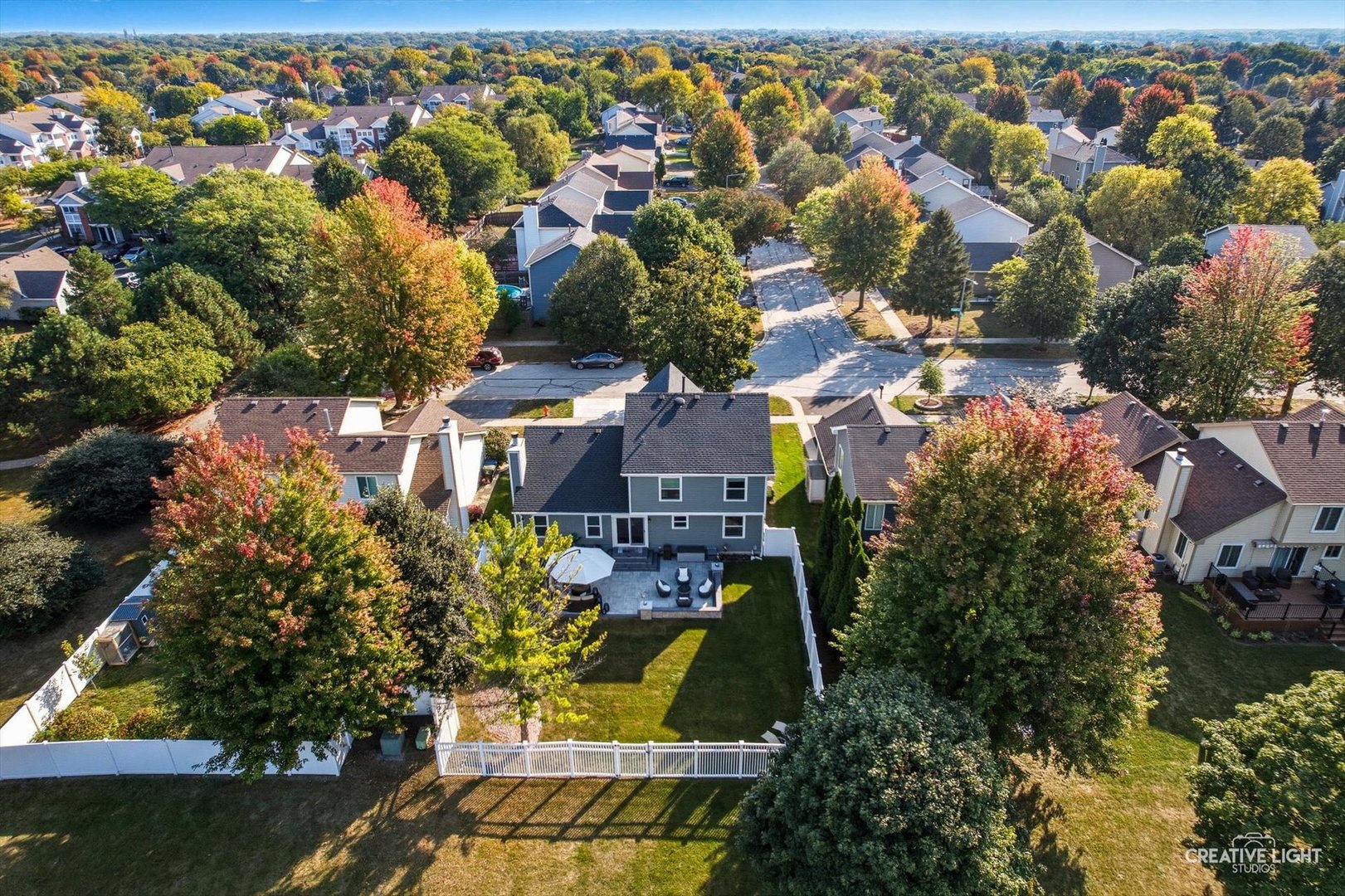 895 Lowell Lane Naperville, IL 60540 - Photo 33 of 40 an aerial view of residential houses with outdoor space