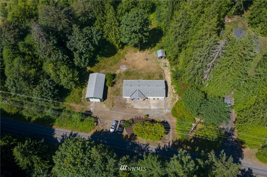 16623 Three Lakes Road Snohomish, WA 98290 - Photo 33 of 36 an aerial view of a house with outdoor space