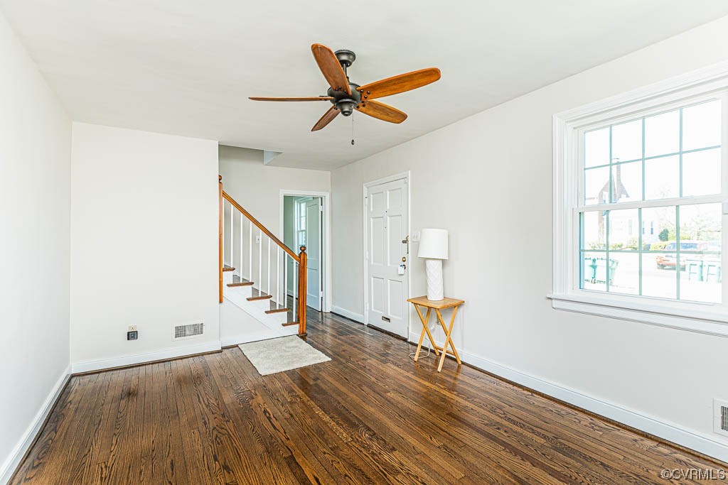 2317 New Berne Road Henrico, VA 23228 - Photo 13 of 37 a view of an empty room with wooden floor and a window