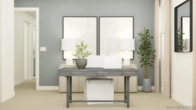 a kitchen with a table and chairs in it