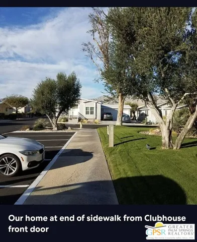 a view of a yard with an outdoor space