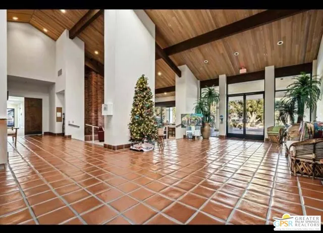 a view of a street with an ocean view