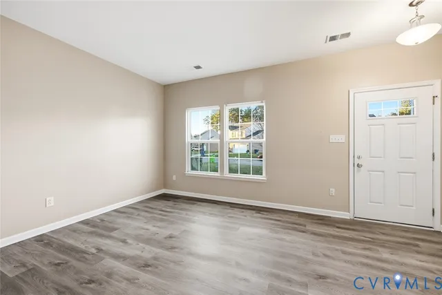 wooden floor in an empty room