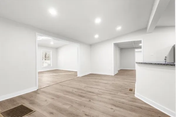 a view of an empty room