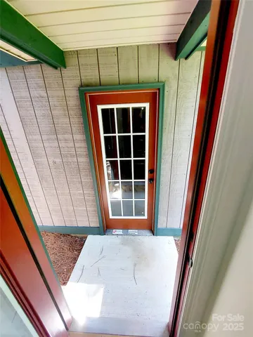 a view of front door