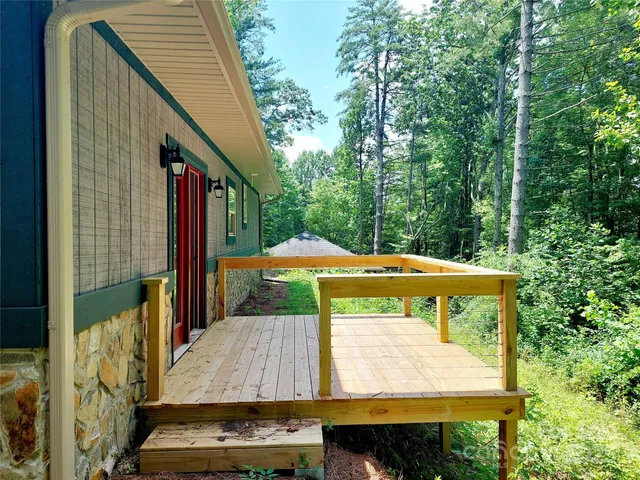 a view of an outdoor space with seating area