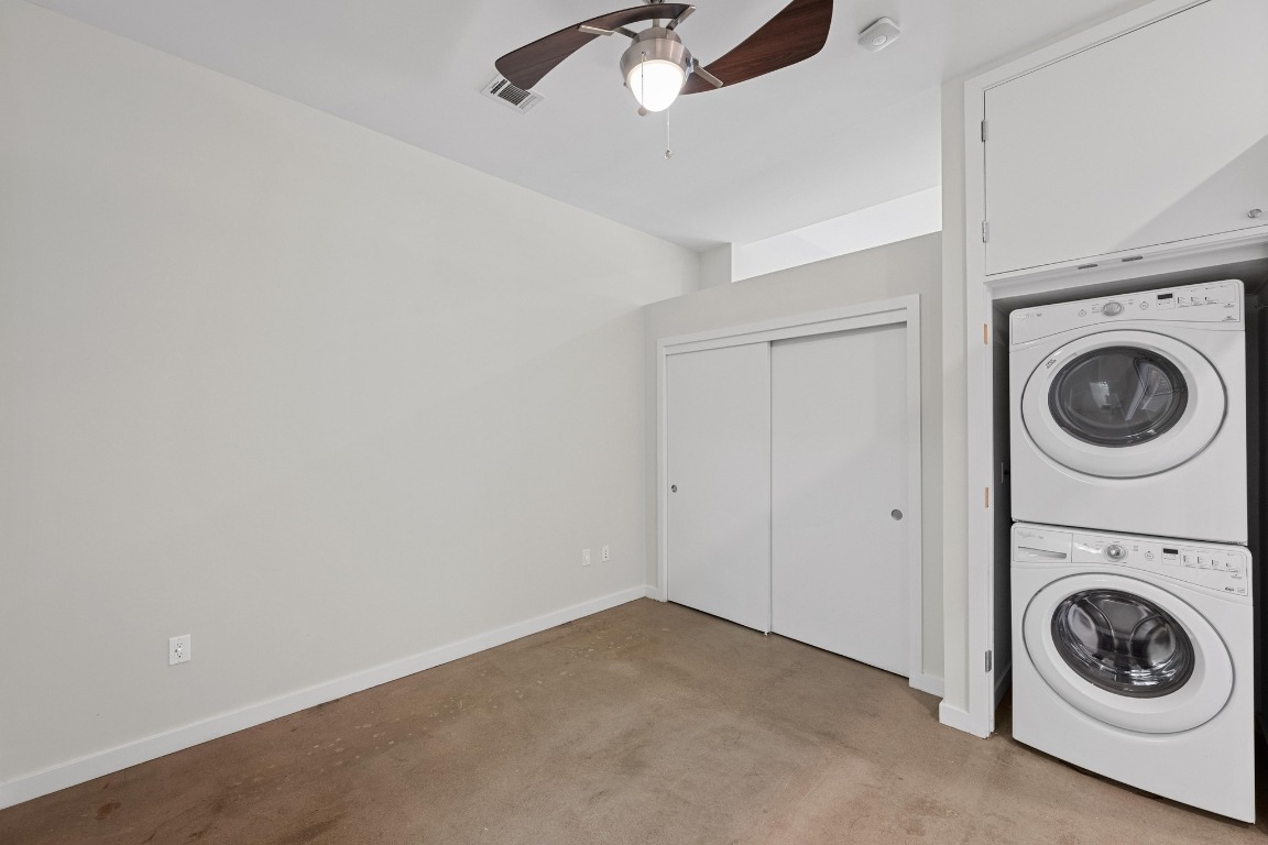 507 Sabine Street, Unit 503 Austin, TX 78701 - Photo 16 of 23 a view of a storage & utility room with washer and dryer