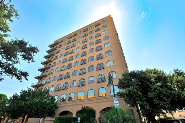 a front view of a building