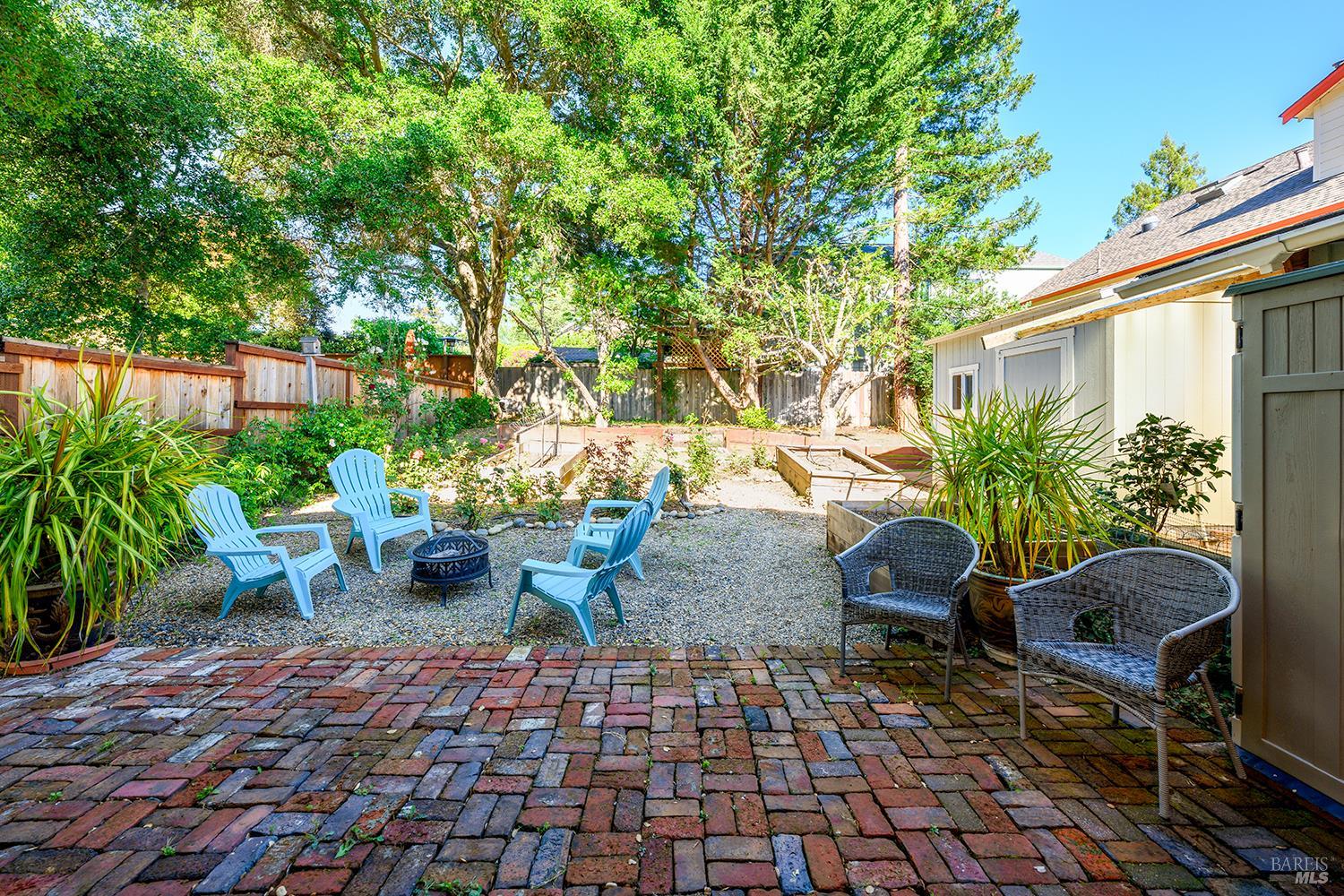 285 Neva Street Sebastopol, CA 95472 - Photo 34 of 39 a view of a chair and table in backyard