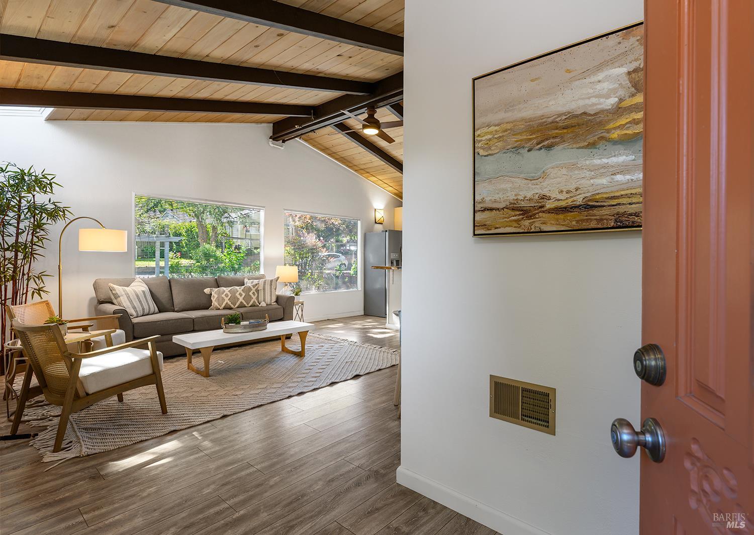285 Neva Street Sebastopol, CA 95472 - Photo 5 of 39 a living room with furniture and a wooden floor