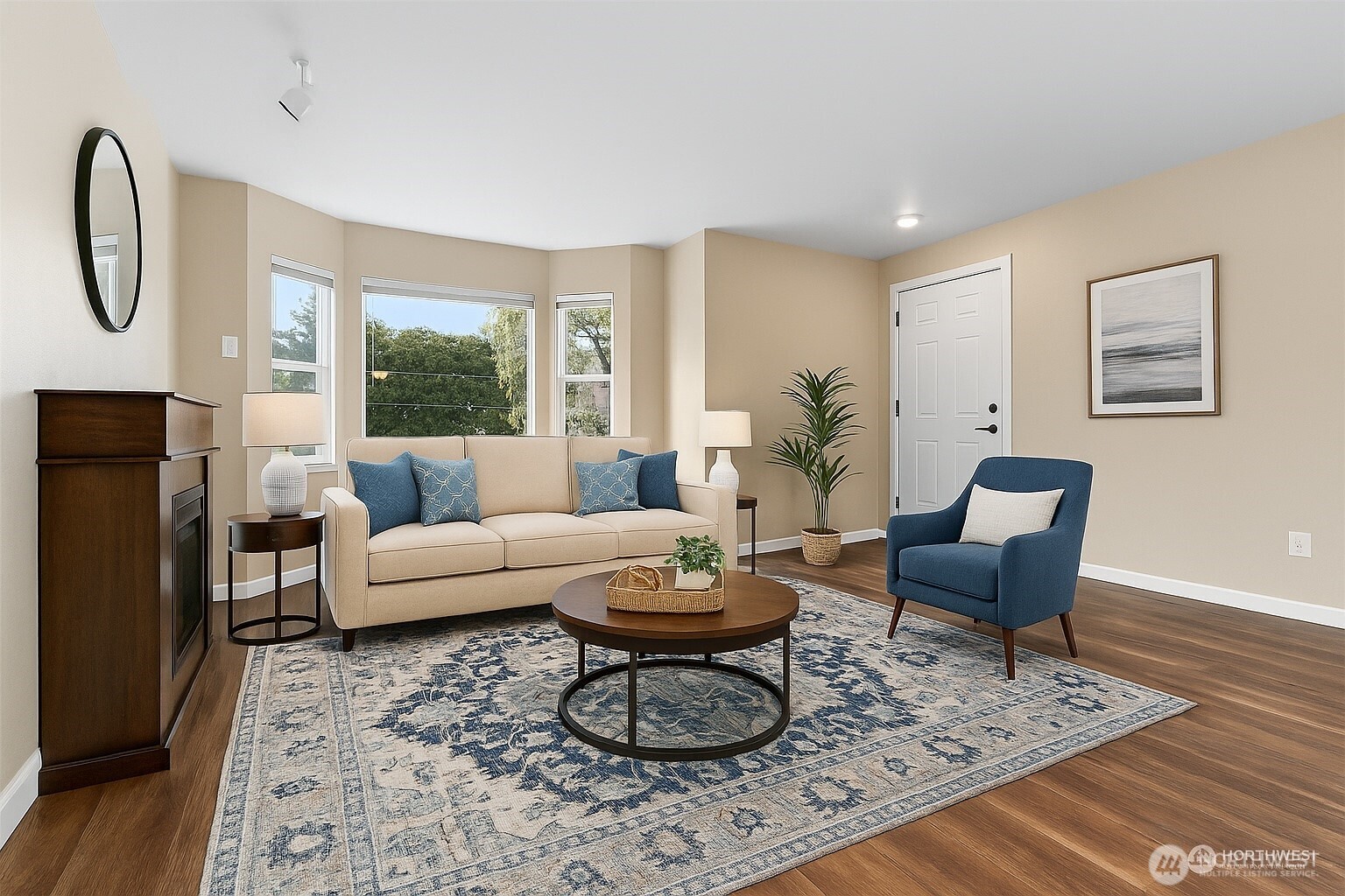 3350 Northwest Avenue, Unit 102 Bellingham, WA 98225 - Photo 8 of 28 a living room with furniture and a large window