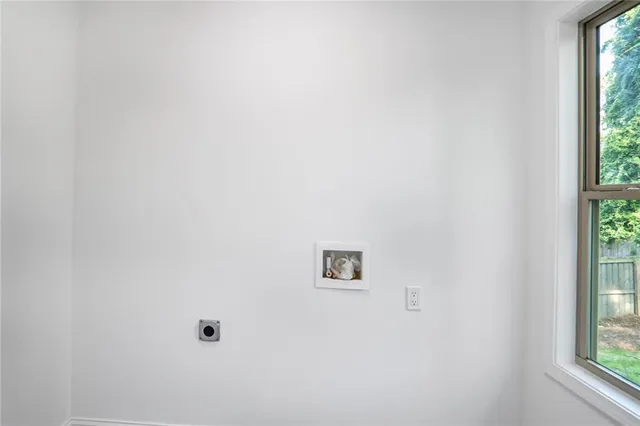 a view of a small space with window