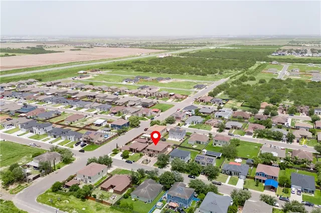 a city view with ocean