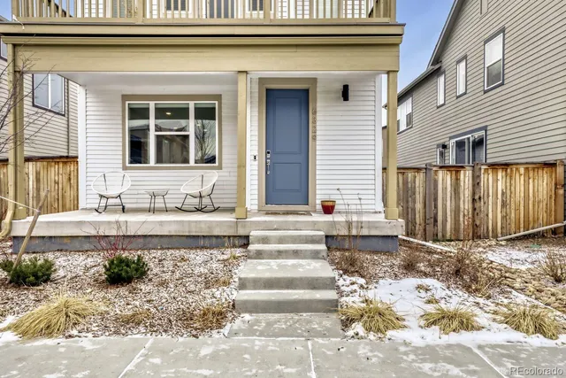 a front view of a house