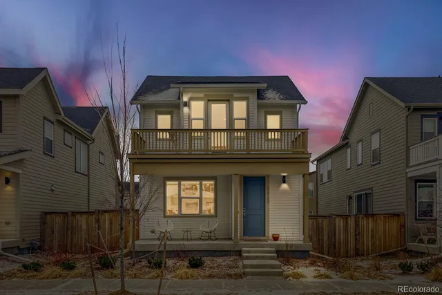 a front view of a house