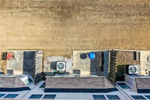 a view of a terrace with a lake view