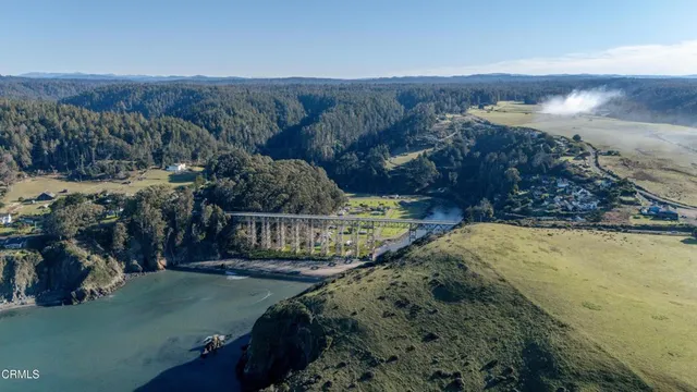 a view of beach and ocean