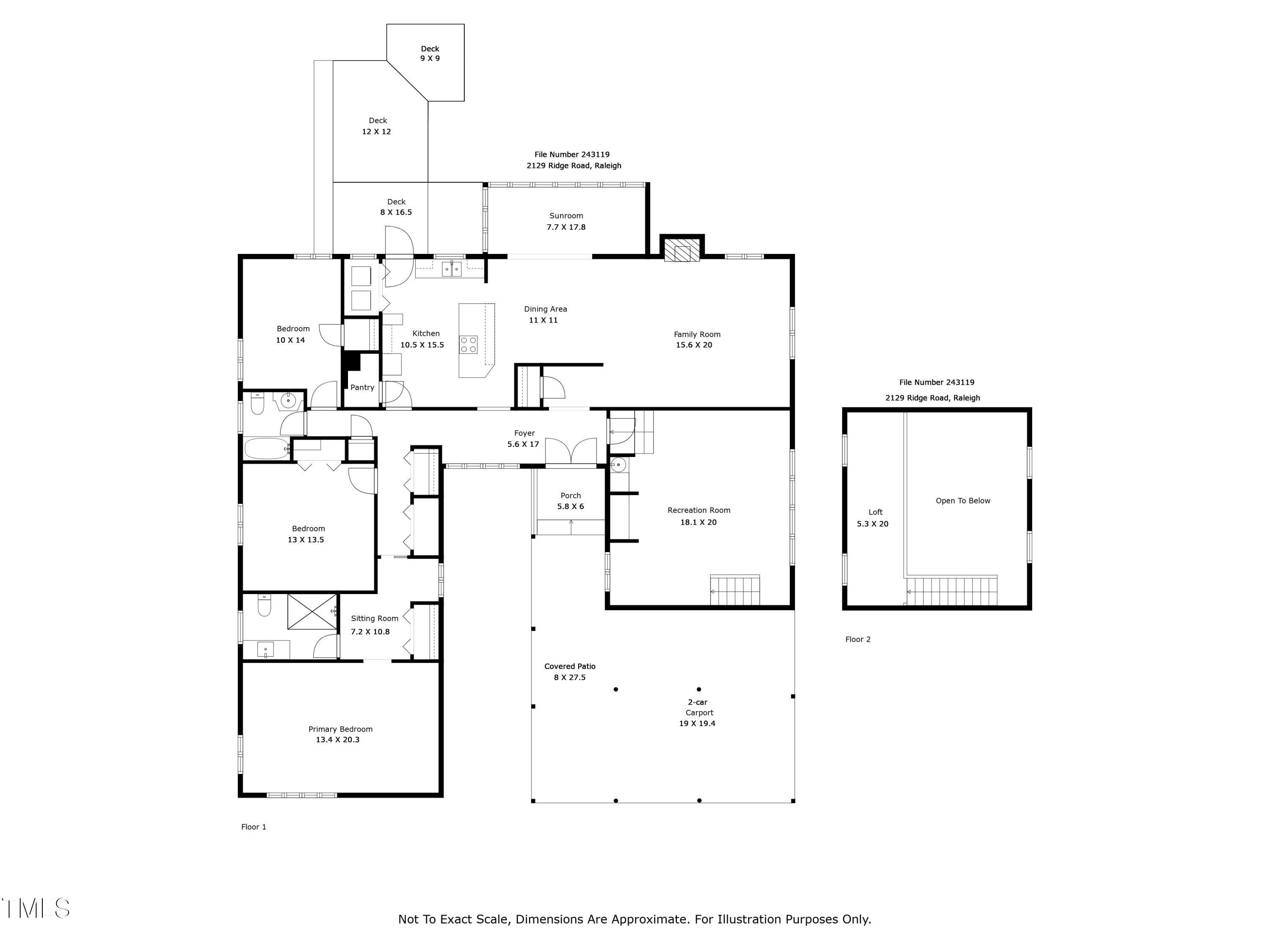 2129 Ridge Road Raleigh, NC 27607 - Photo 79 of 79 243119 floorplan