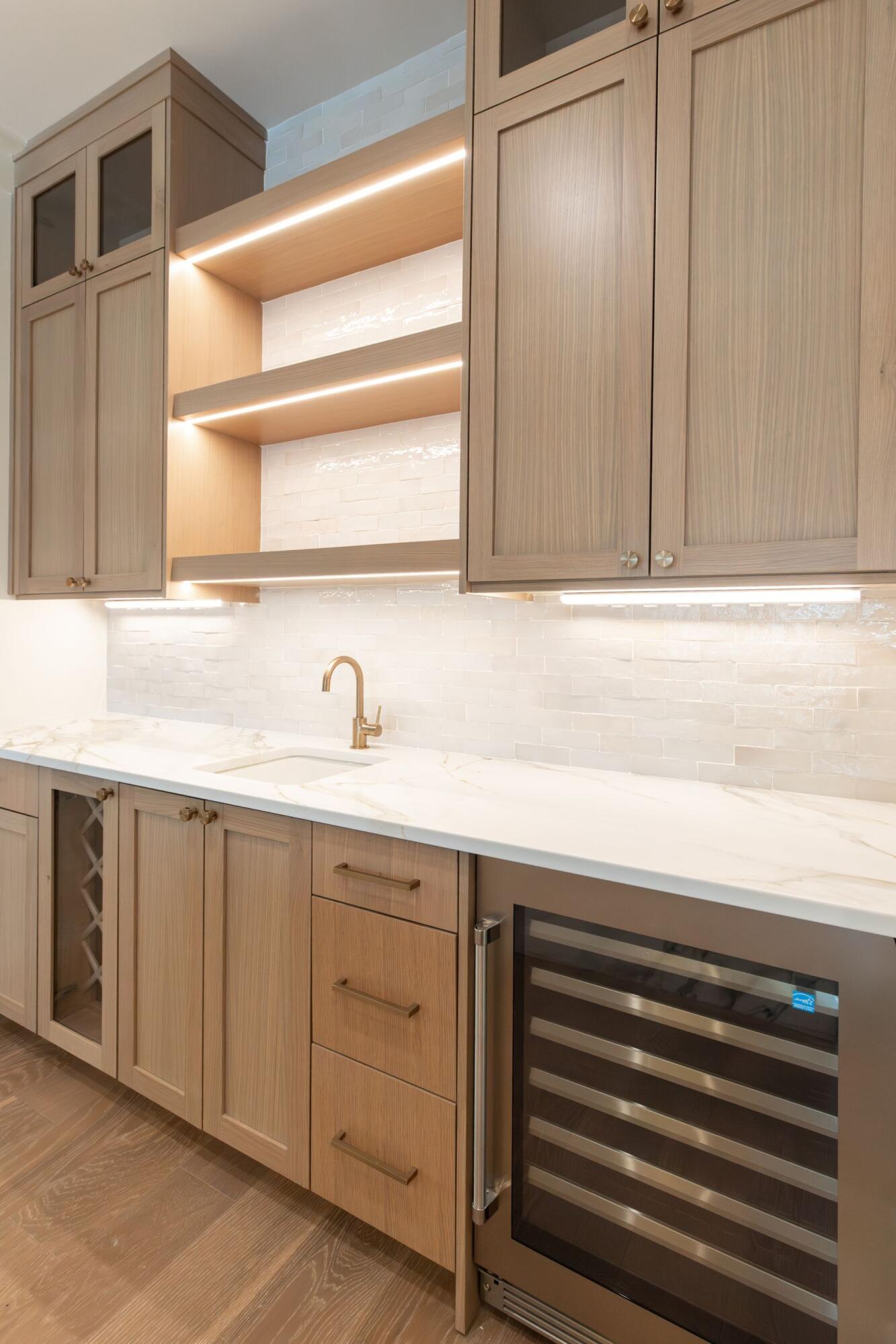 87 Surfside Drive Santa Rosa Beach, FL 32459 - Photo 8 of 48 Spacious Wet Bar with Wine Refrigerator