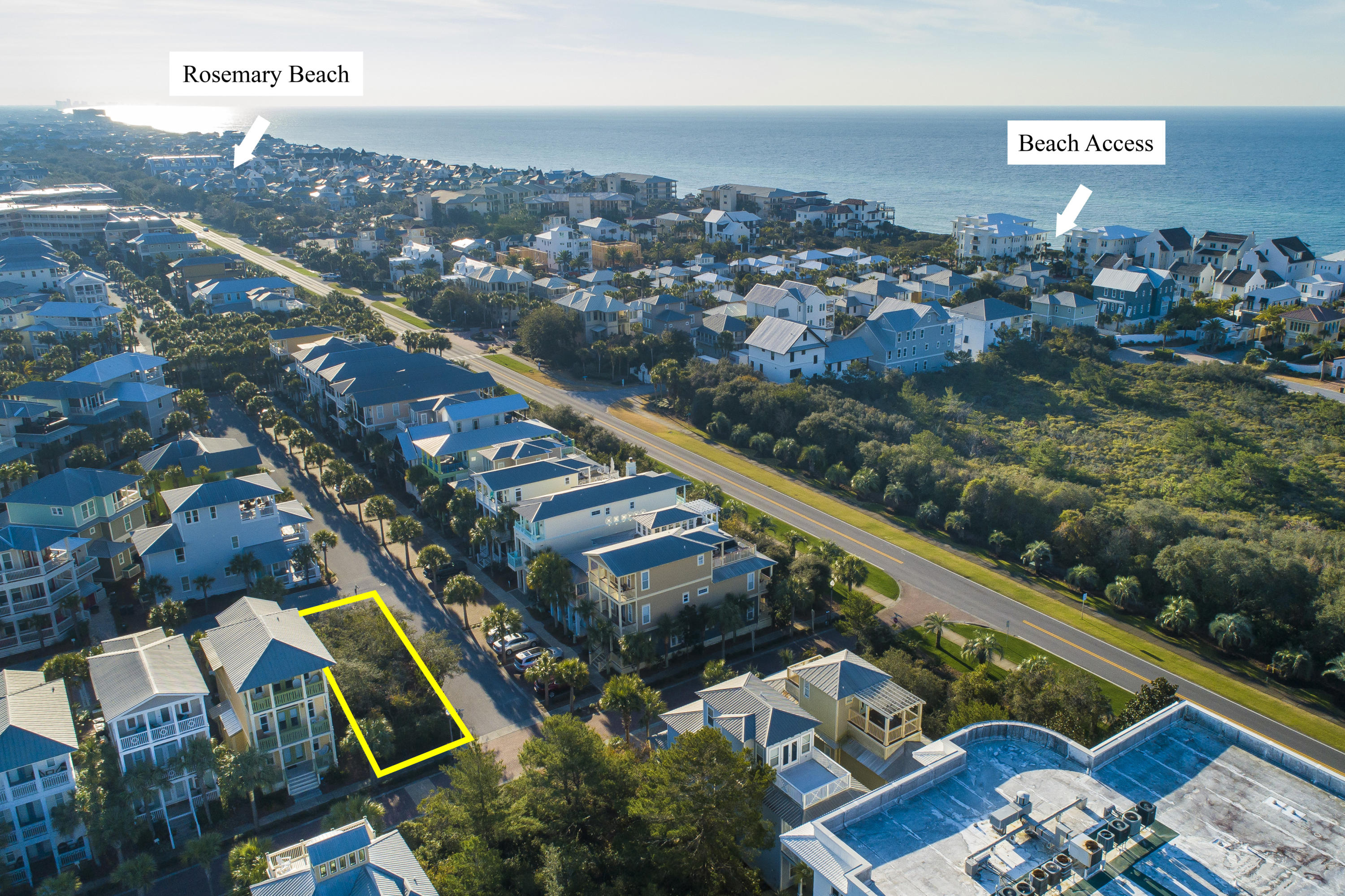 Lot 14 Block Q Blue Dolphin Ct Inlet Beach Inlet Beach, FL 32461 - Photo 4 of 14 an aerial view of a residential houses with outdoor space