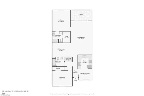 $3,500 | 209 Robin Hood Circle, Unit 201, Naples, FL 34104
