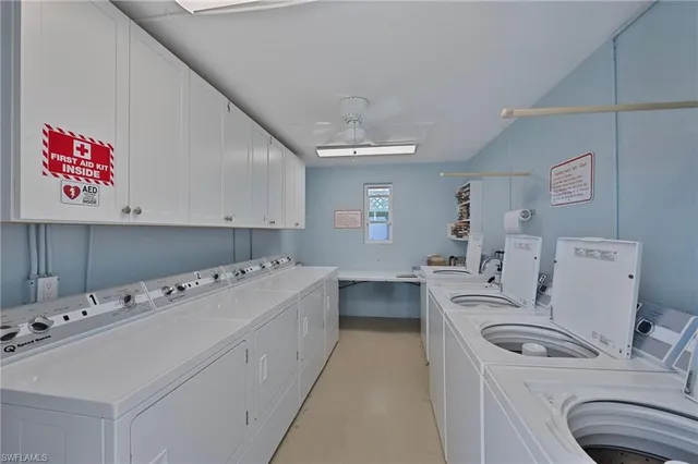 a room with storage and utility