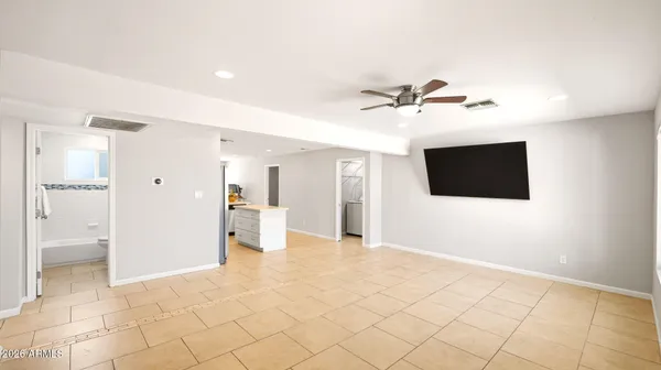 a backyard of a house