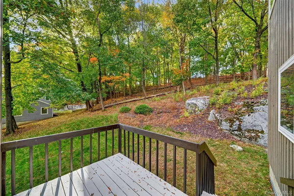 a view of backyard with green space