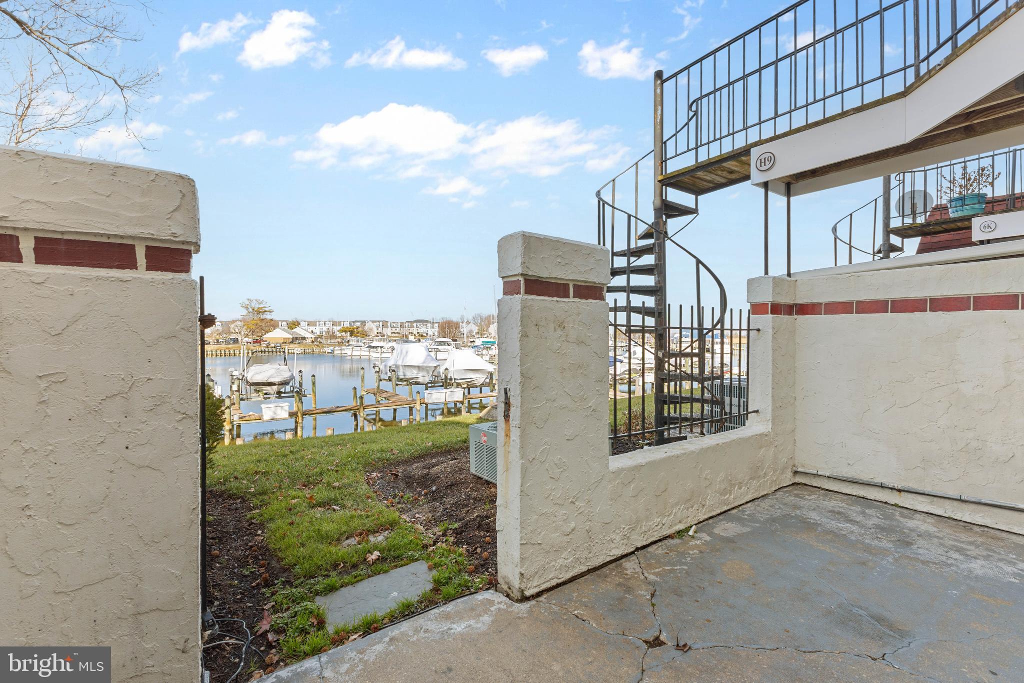 6 Queen Victoria Way Chester, MD 21619 - Photo 27 of 50 Private Patio w/Marina view