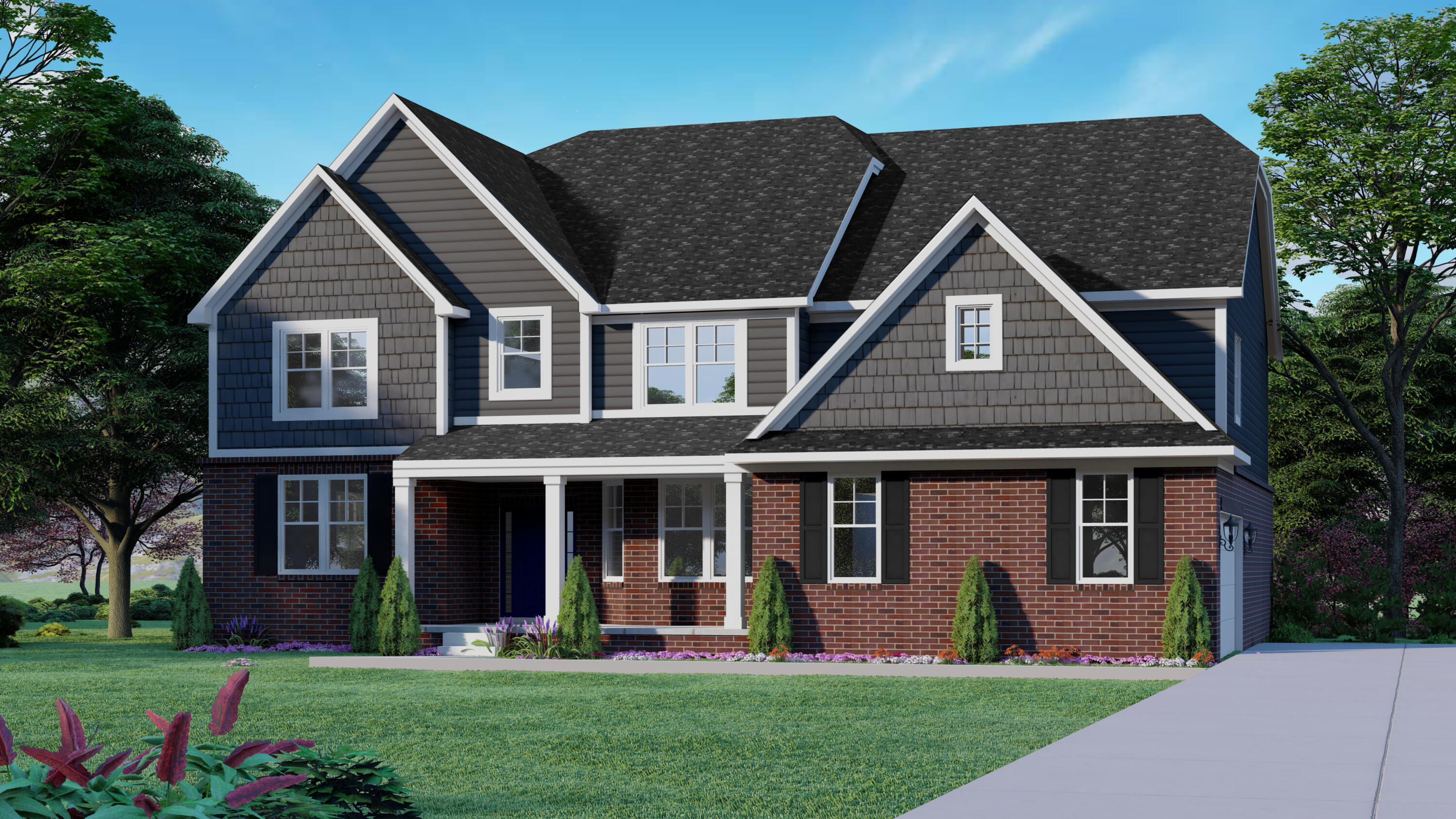 3320 Reserve Boulevard Commerce Township, MI 48382 - Photo 2 of 4 Rockport Elevation A Rendering