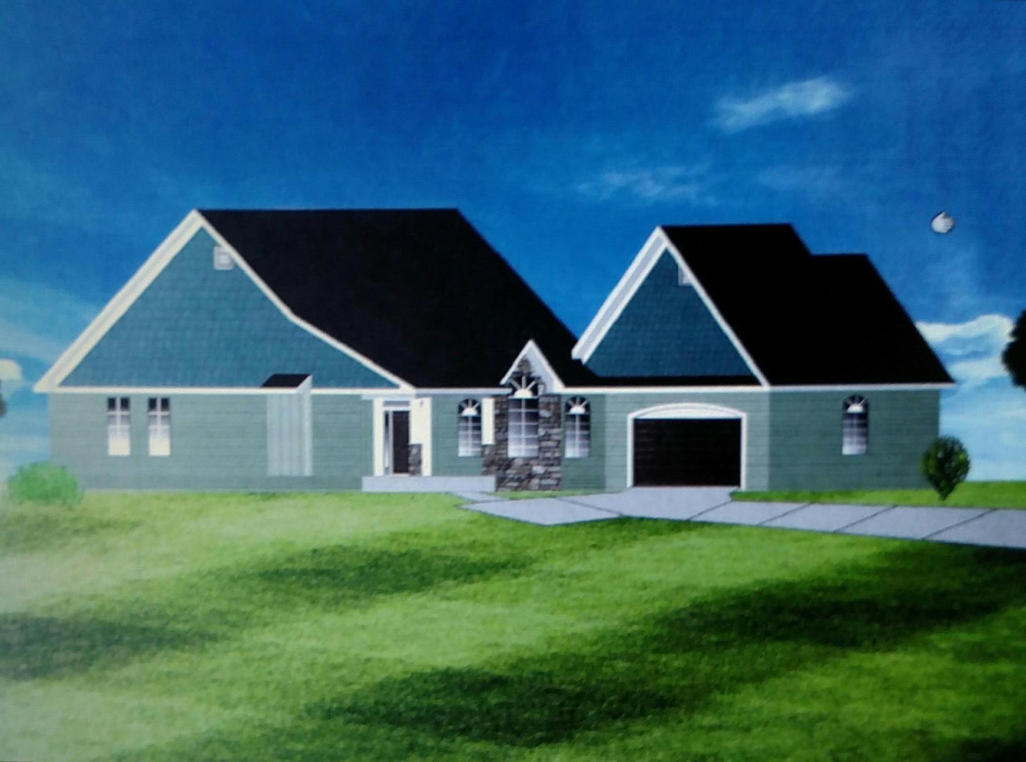 0 Three 3 Quarter Point Road Wirtz, VA 24184 - Photo 26 of 33 a front view of house with yard and green space