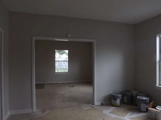 a view of hallway with window