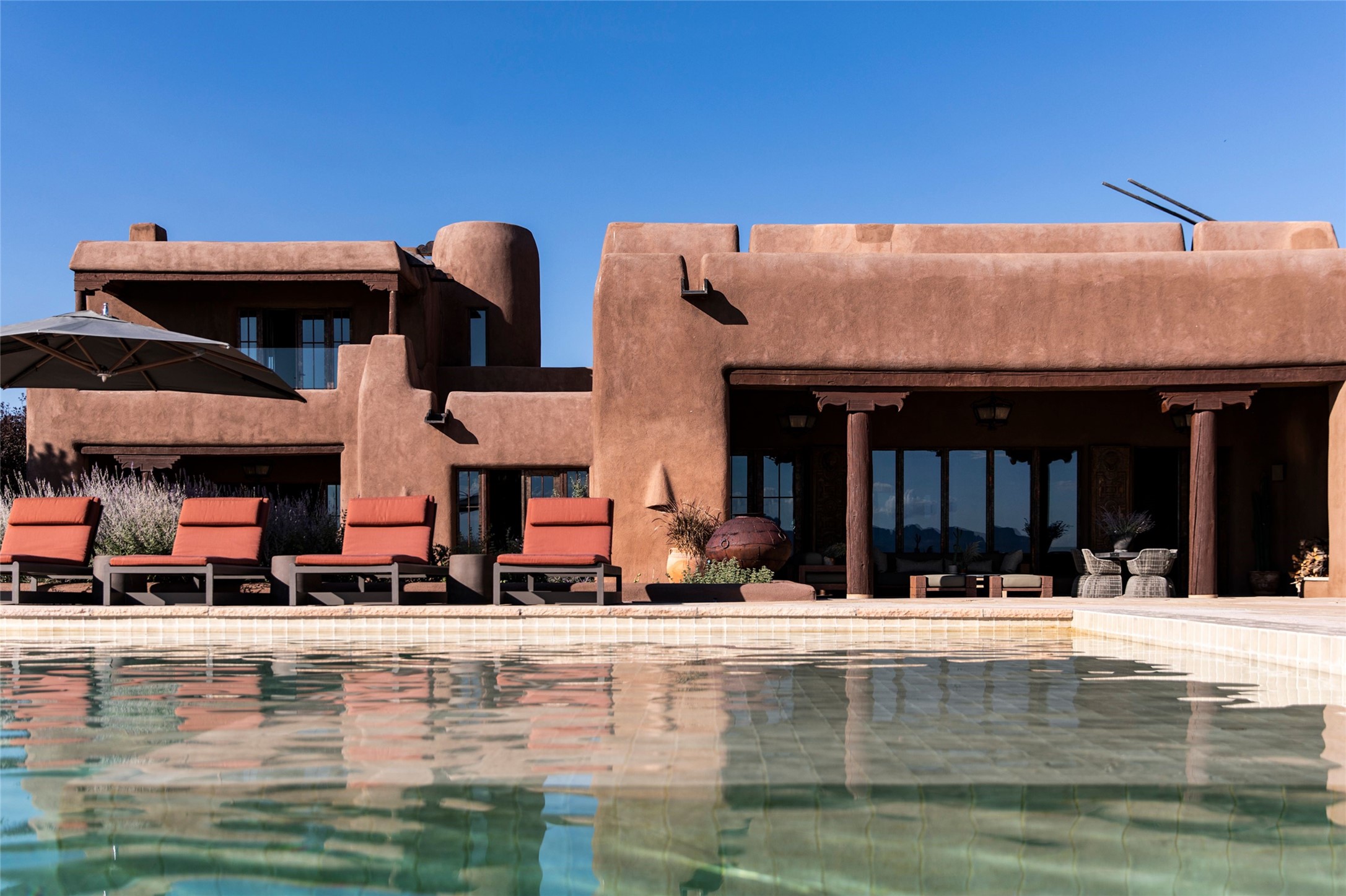 37 Rancho Alegre Road Santa Fe, NM 87508 - Photo 19 of 69 Pool Terrace
