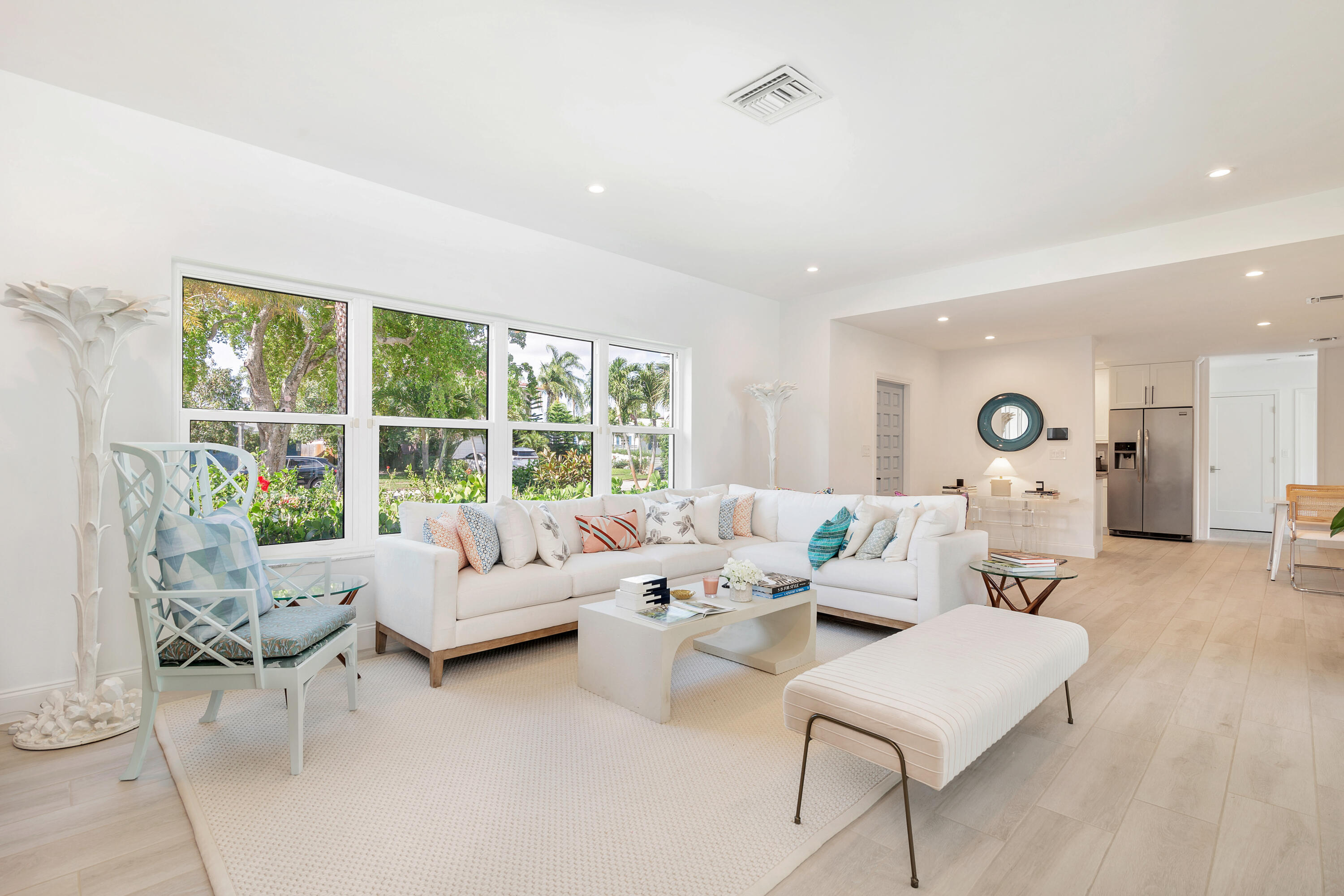 215 Cortez Road West Palm Beach, FL 33405 - Photo 3 of 17 a living room with furniture and a large window