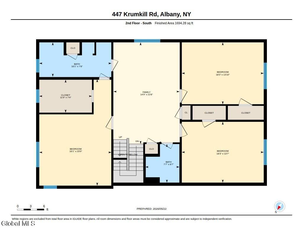 447 Krumkill Road Albany, NY 12203 - Photo 59 of 63 Floor Plan - 2nd Floor - South