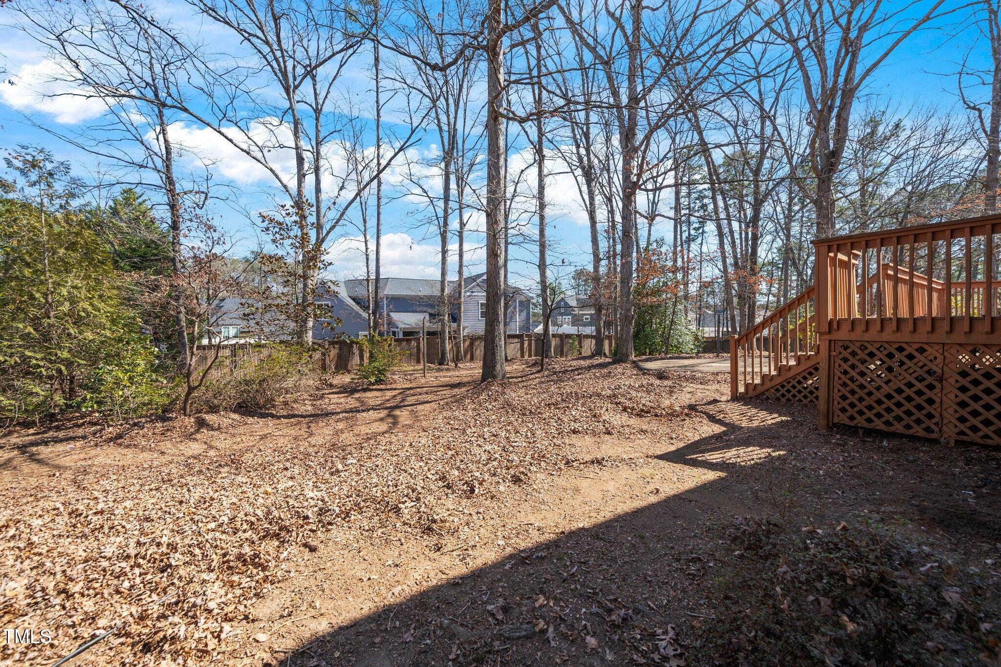 6312 New Market Way Raleigh, NC 27615 - Photo 5 of 31 a view of outdoor space with trees