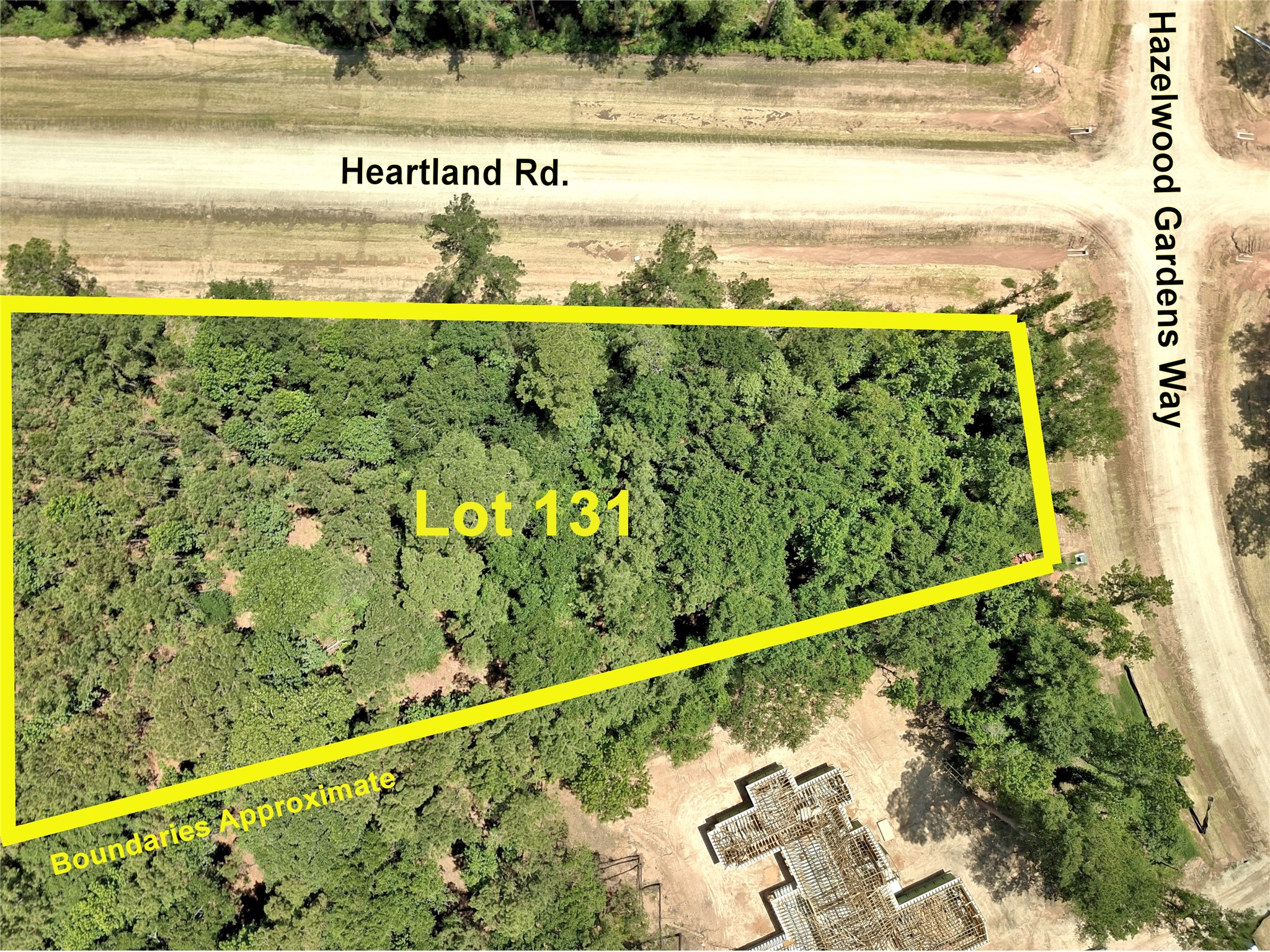 258 Heartland Road New Waverly, TX 77358 - Photo 2 of 27 Lot 131 Sec 2 Highly sought after corner lot with approximate outline