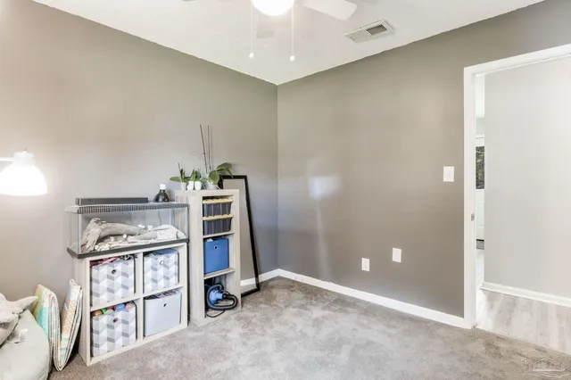 a room with storage and utility