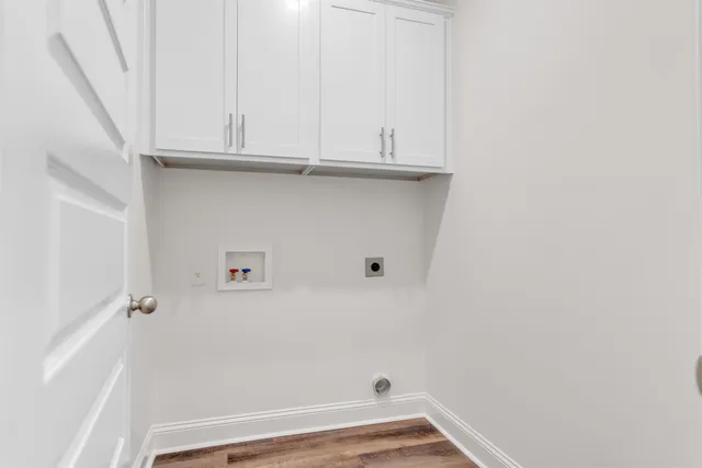 a view of small space with racks on the wall