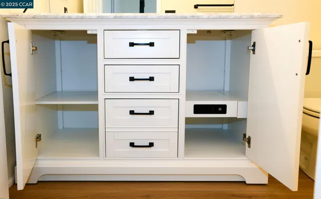 a close view of dining table