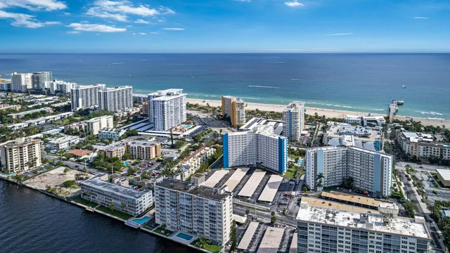 a view of a balcony with city