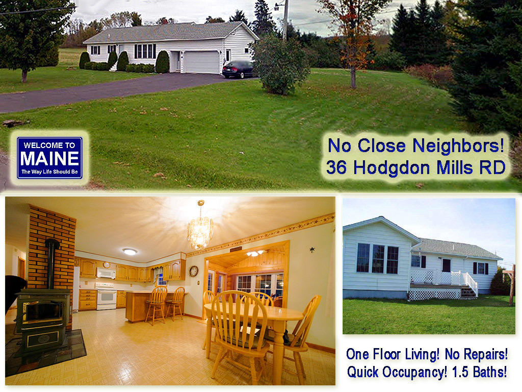36 Hodgdon Mills Road Houlton, ME 04730 - Photo 1 of 34 36-hodgdon-mills-rd-set