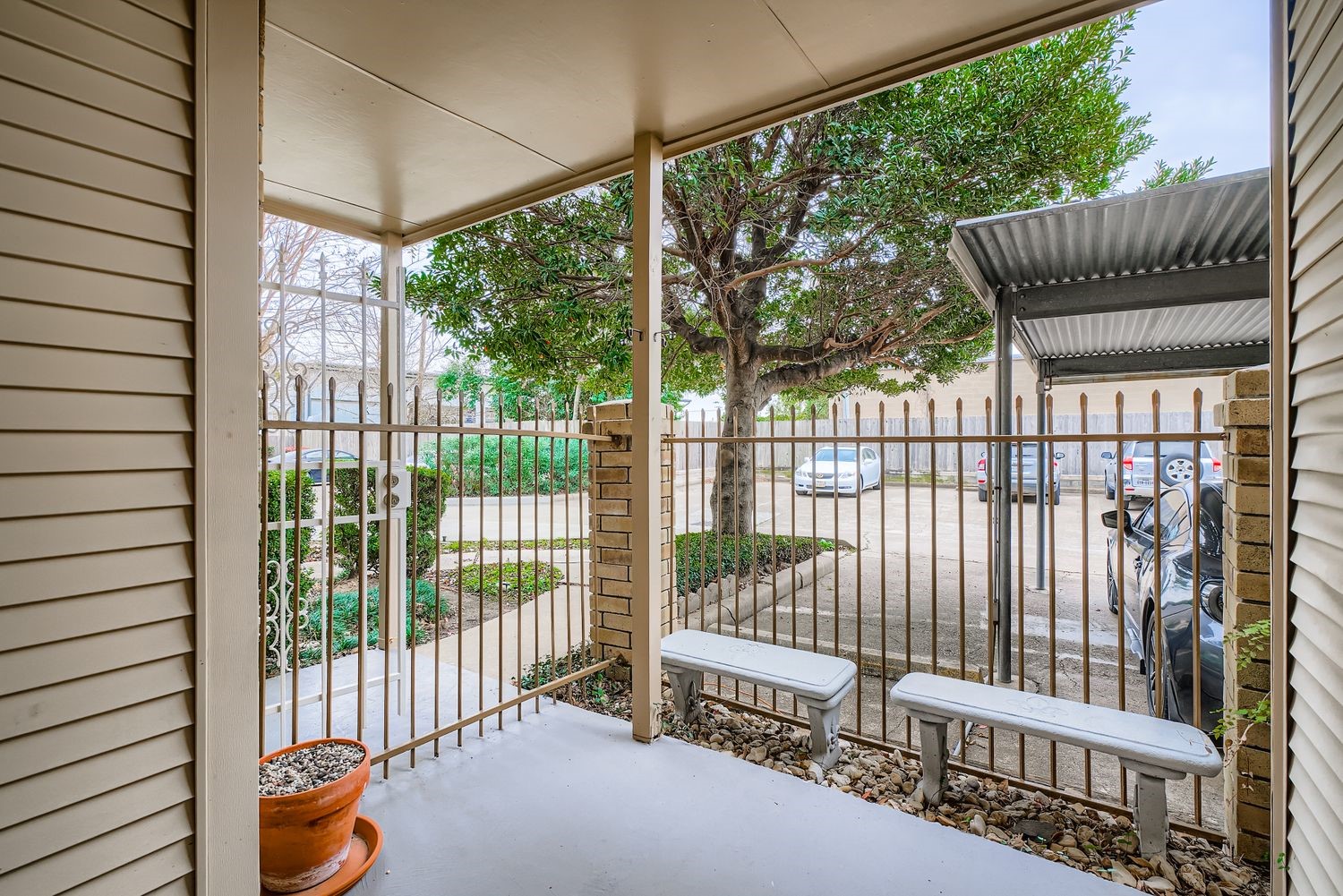 3100 Jeanetta Street, Unit 602 Houston, TX 77063 - Photo 30 of 34 a view of balcony with furniture