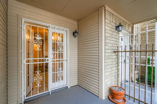 a front door view of outdoor space
