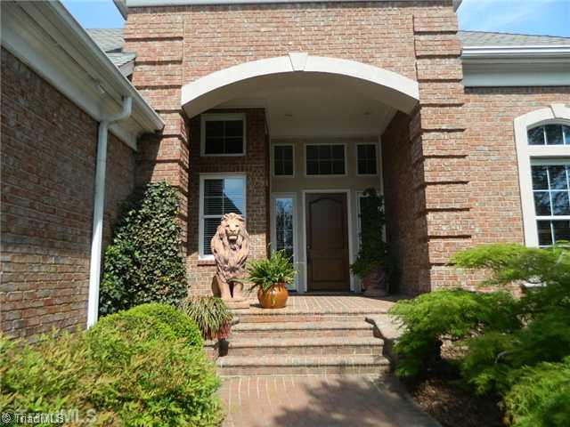 4206 Rock Bridge Road High Point, NC 27262 - Photo 2 of 16 Exterior Front. Front Entrance to Home - and yes, the Lion stays!
