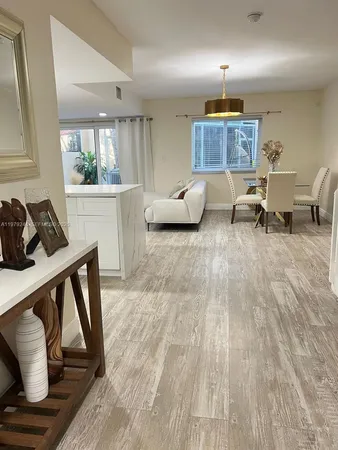 a living room with a couch and a table