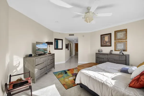 a view of a building with a street