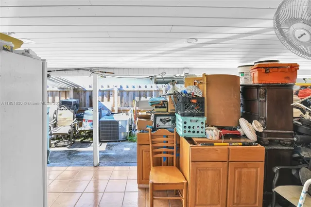 a room with storage and utility