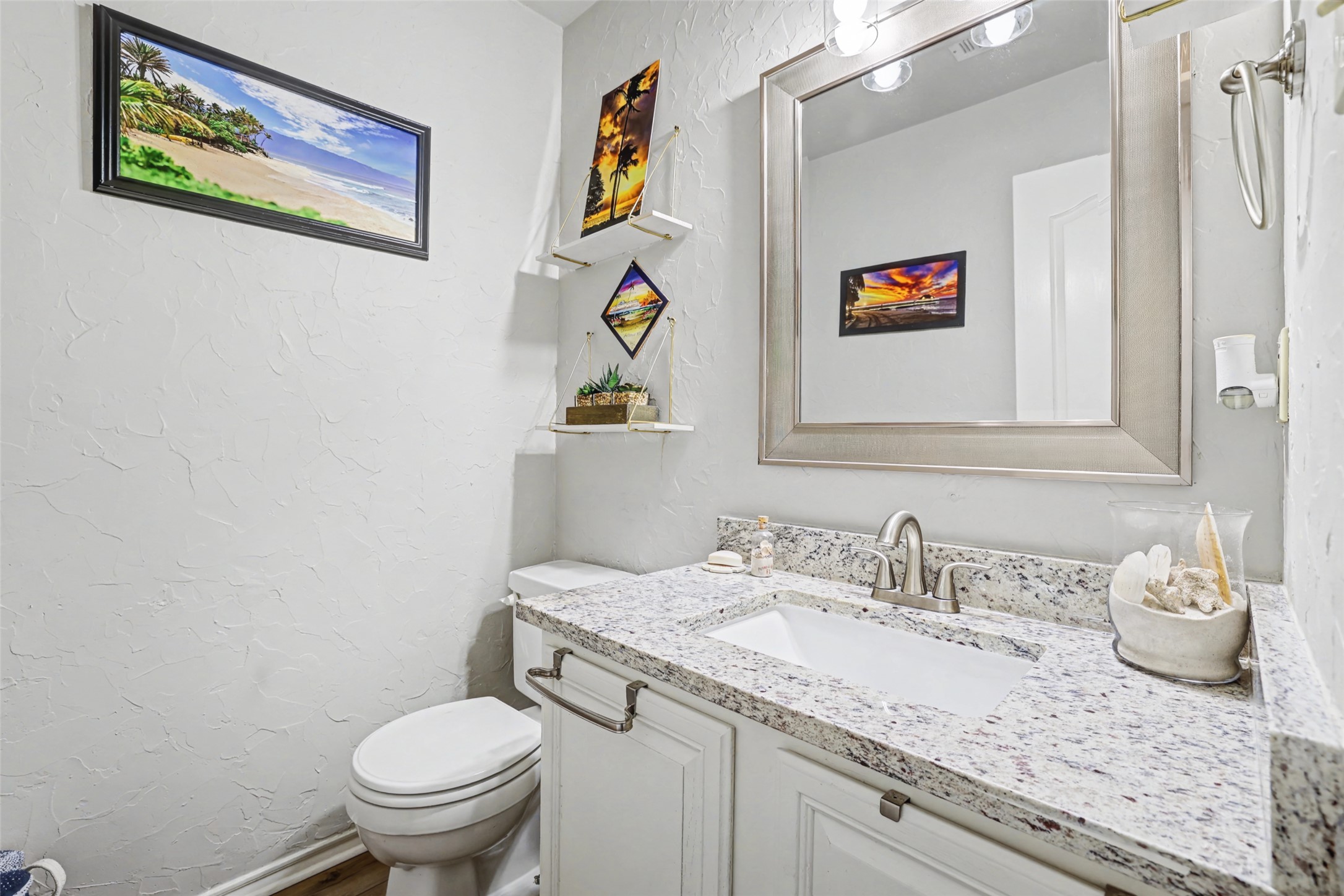1109 Pebble Brook Road Cedar Park, TX 78613 - Photo 25 of 40 Half bath featuring a textured wall and vanity