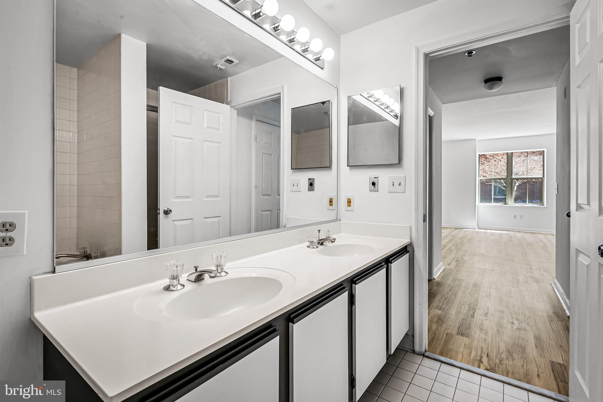 960 Fell Street, Unit 311 Baltimore, MD 21231 - Photo 26 of 59 a en suite bathroom with a sink and mirror